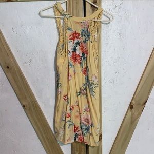 Yellow floral dress